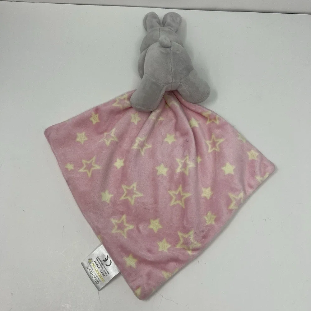 Crevent Bunny Rabbit Baby Lovey Gray Pink Security lovies 8